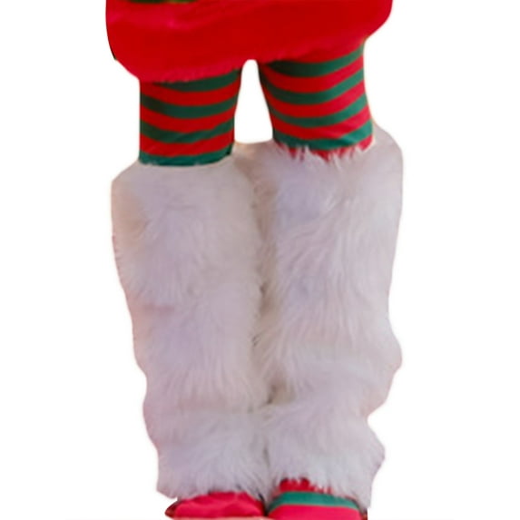 Franhais Toddler Girl Elf Costume Dress, Contrast Color Long Sleeve Hood A-Line Dress Santa Helper Cosplay Clothes