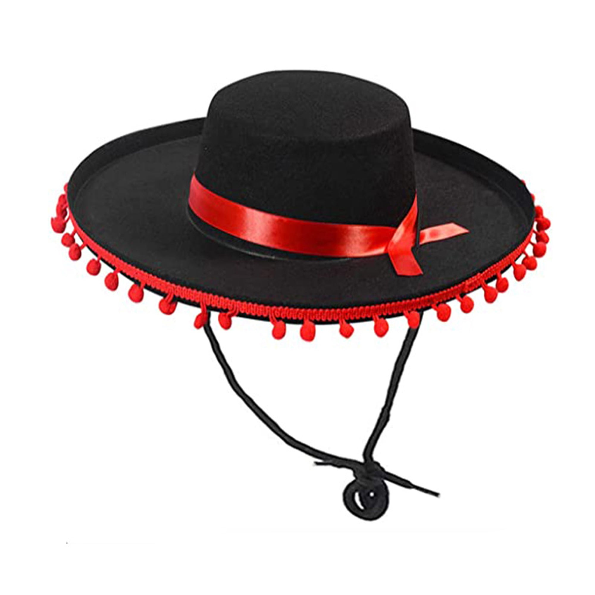 Franhais Western Cowboy Hat Feather Trim Party Hat for Women Men ...