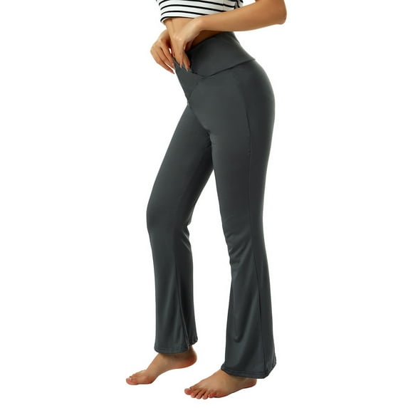 Franhais Women Bootcut Yoga Pants Bootleg Flare Trousers Workout Casual Fitness Running Stretch Jogger Sweat Pants