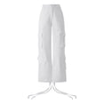 thumbnail image 1 of Franhais Women Cargo Pant with Pockets Casual Style High Waist Button Long Trouser Summer 90s Grunge Vintage Streetwear（S-XL）, 1 of 9
