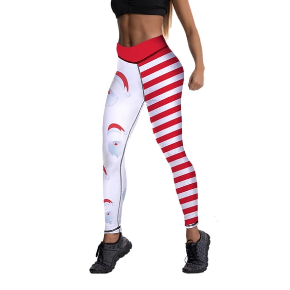 Franhais Women Christmas Leggings, Fashion Holiday Printed High Waist Compression Skinny Workout Athletic Pants