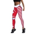 thumbnail image 1 of Franhais Women Christmas Leggings, Fashion Holiday Printed High Waist Compression Skinny Workout Athletic Pants, 1 of 9