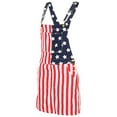 thumbnail image 1 of Franhais Women Summer Denim Dress, Solid Color/Camouflage/Flag Print Sleeveless Suspender Skirt, 1 of 7