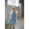 thumbnail image 1 of Franhais Women’s Summer A-Line Dress, Sexy Short Puff Sleeve Square Neck Ruffle Hem Dress, 1 of 2