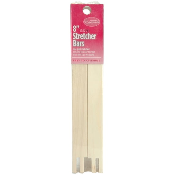 Edmunds Regular Stretcher Bars for Needle Art, 8 by 3/4-Inch
