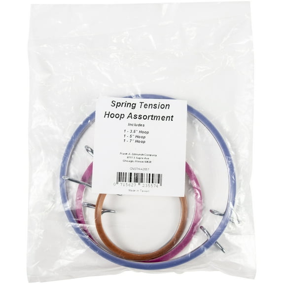 Frank A Edmunds Synthetic Spring Tension Hoop Assortment (3 Pack)