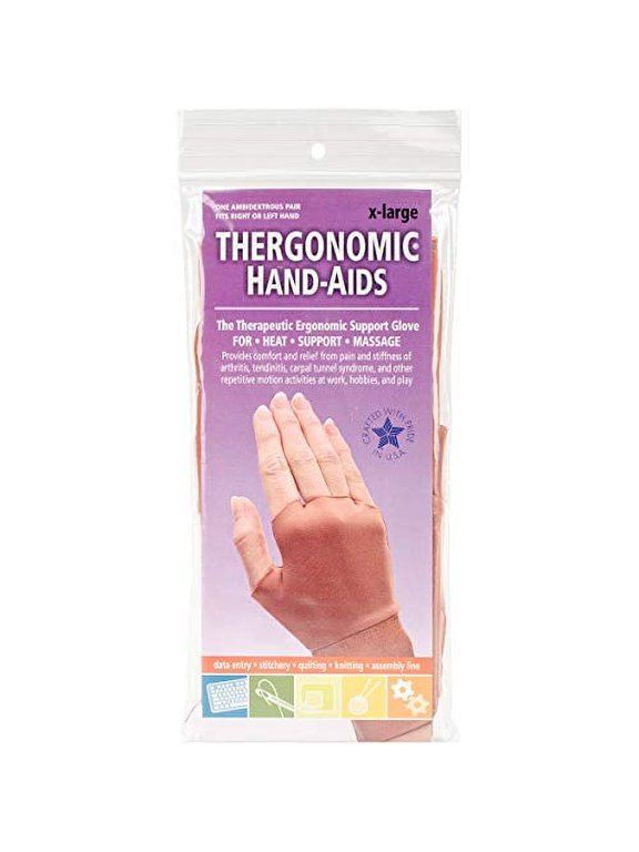 Frank A. Edmunds Thergonomic Hand-Aids Support Gloves 1 Pair-Extra Large