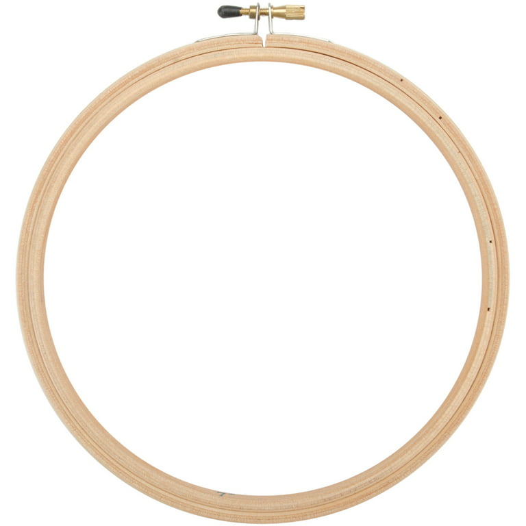 Frank A. Edmunds Wood Embroidery Hoop w/Round Edges 8 Natural