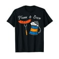 thumbnail image 1 of Frank And Stein Funny German Bavarian Oktoberfest Men Cotton Black T-Shirt, 1 of 5