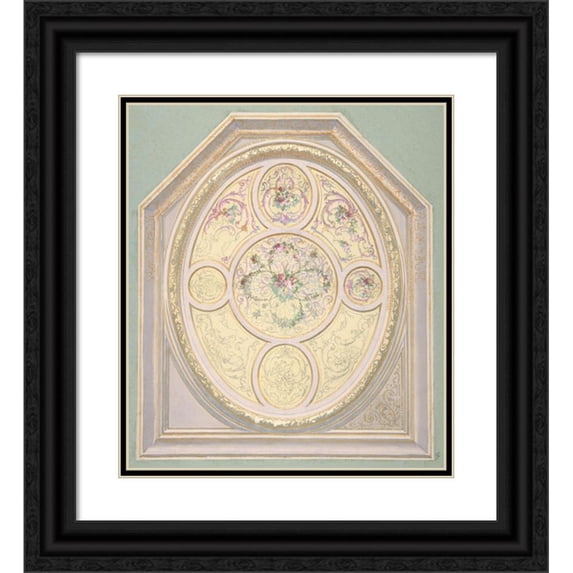 Frank Arthur Nankivell 15x17 Black Ornate Wood Framed Double Matted Museum Art Print Titled - A Voice from the Past (1905)