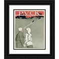 thumbnail image 1 of Frank Arthur Nankivell 20x24 Black Ornate Framed Double Matted Museum Art Print Titled: The Best Part of Coasting - the Walk Back (1912), 1 of 5