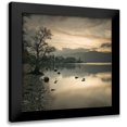 thumbnail image 1 of Frank, Assaf 12x12 Black Modern Framed Museum Art Print Titled - Still lake at dusk, 1 of 5