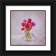 thumbnail image 1 of Frank, Assaf 12x12 Black Ornate Wood Framed with Double Matting Museum Art Print Titled - Ranuncuclus flowers in a vase, 1 of 4