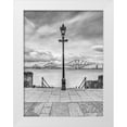 thumbnail image 1 of Frank, Assaf 12x14 White Modern Wood Framed Museum Art Print Titled - Forth Rail Bridge and lamp post, Scotland, FTBR-1812, 1 of 4