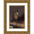 thumbnail image 1 of Frank, Assaf 13x18 Gold Ornate Wood Framed with Double Matting Museum Art Print Titled - Evening view of Big Ben, London, UK, FTBR-1832, 1 of 4