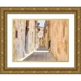 thumbnail image 1 of Frank, Assaf 14x12 Gold Ornate Wood Framed with Double Matting Museum Art Print Titled - Narrow street of Mdina city-Malta, 1 of 4