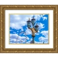 thumbnail image 1 of Frank, Assaf 14x12 Gold Ornate Wood Framed with Double Matting Museum Art Print Titled - Street lamp with London Eye in background, London, UK, 1 of 4