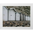 thumbnail image 1 of Frank, Assaf 14x12 White Modern Wood Framed Museum Art Print Titled - Beach huts, Dorset , UK, 1 of 4