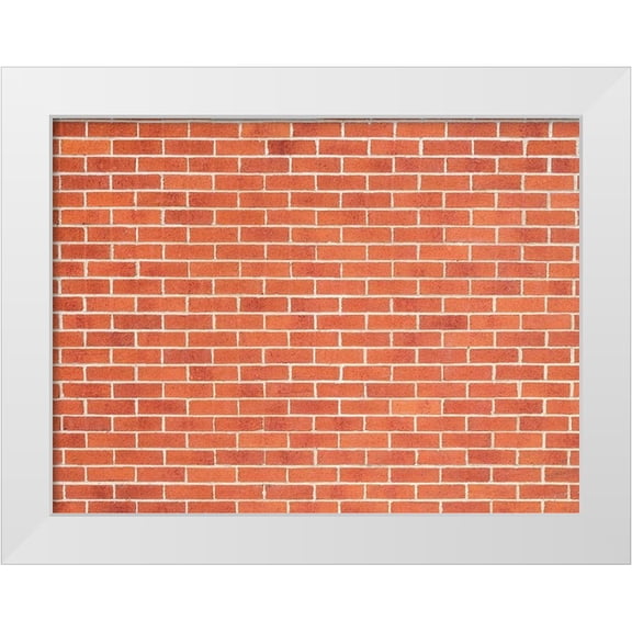 Frank, Assaf 14x12 White Modern Wood Framed Museum Art Print Titled - Brick Wall