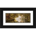 thumbnail image 1 of Frank, Assaf 14x8 Black Ornate Wood Framed with Double Matting Museum Art Print Titled - Basingstoke canal in countryside, UK, FTBR-1828, 1 of 4