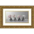 thumbnail image 1 of Frank, Assaf 14x9 Gold Ornate Wood Framed with Double Matting Museum Art Print Titled - Peonies in glass bottles, 1 of 4