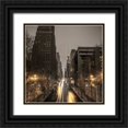 thumbnail image 1 of Frank, Assaf 15x15 Black Ornate Wood Framed with Double Matting Museum Art Print Titled - New York city skyline with Chrysler Building in background, 1 of 4
