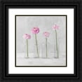 thumbnail image 1 of Frank, Assaf 15x15 Black Ornate Wood Framed with Double Matting Museum Art Print Titled - Tulips in glass bottles, 1 of 4
