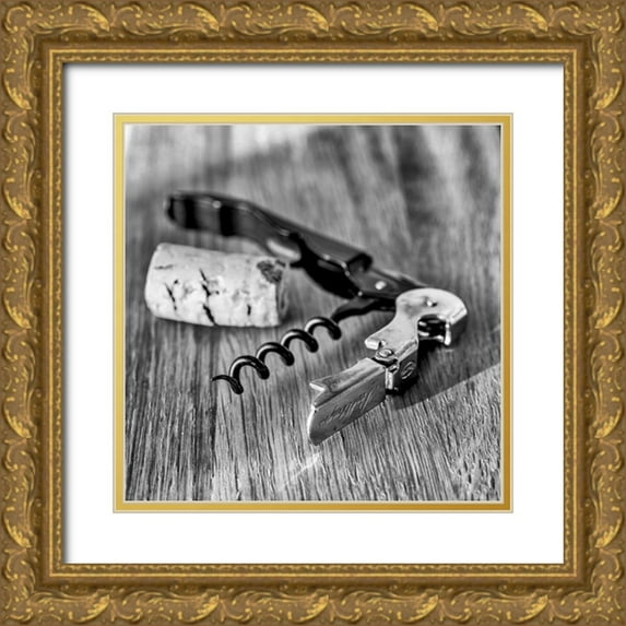 Frank, Assaf 15x15 Gold Ornate Wood Framed with Double Matting Museum Art Print Titled - Corks III