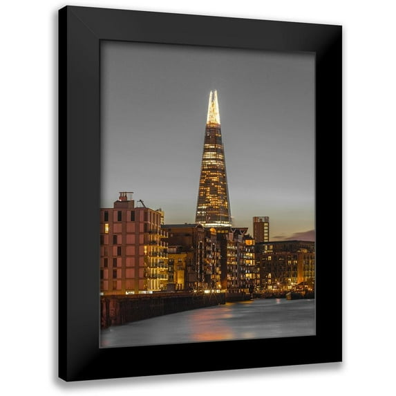 Frank, Assaf 15x18 Black Modern Framed Museum Art Print Titled - The Shard skyscraper-London-UK