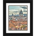 thumbnail image 1 of Frank, Assaf 15x18 Black Ornate Wood Framed with Double Matting Museum Art Print Titled - Vatican city with St. Peters Basilica, Rome, Italy, 1 of 4