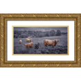 thumbnail image 1 of Frank, Assaf 18x11 Gold Ornate Wood Framed with Double Matting Museum Art Print Titled - Highland Cows, FTBR-1913, 1 of 4