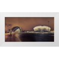 thumbnail image 1 of Frank, Assaf 18x11 White Modern Wood Framed Museum Art Print Titled - Evening view of Clyde Auditorium and SSE Hydro in Glasgow, FTBR-1904, 1 of 4