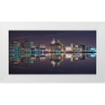thumbnail image 1 of Frank, Assaf 18x11 White Modern Wood Framed Museum Art Print Titled - Liverpool city skyline across the River Mersey, UK, FTBR-1872, 1 of 4
