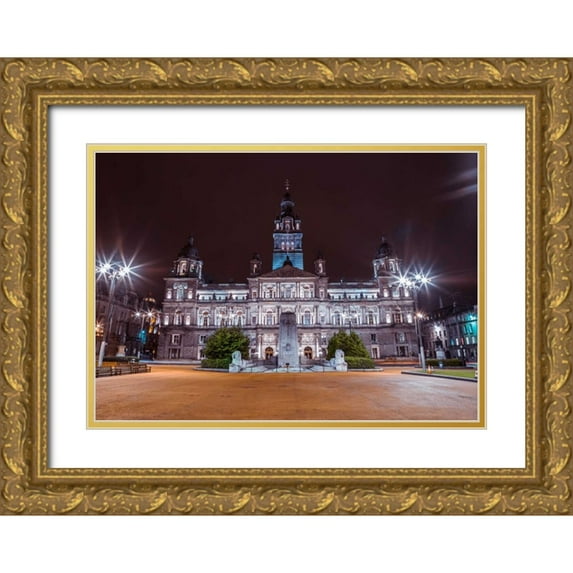 Frank, Assaf 18x14 Gold Ornate Wood Framed with Double Matting Museum Art Print Titled - AF20121004 Glasgow 264C05