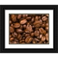 thumbnail image 1 of Frank, Assaf 18x15 Black Ornate Wood Framed with Double Matting Museum Art Print Titled - Top view of coffee beans, 1 of 4