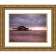 thumbnail image 1 of Frank, Assaf 18x15 Gold Ornate Wood Framed with Double Matting Museum Art Print Titled - Brighton Pier at dusk, 1 of 4