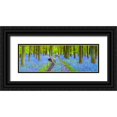 thumbnail image 1 of Frank, Assaf 18x9 Black Ornate Wood Framed with Double Matting Museum Art Print Titled - Bicycle in spring forest, 1 of 4