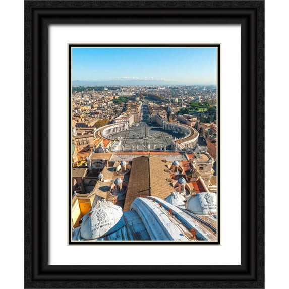 Frank, Assaf 19x24 Black Ornate Wood Framed with Double Matting Museum Art Print Titled - Vatican city, Rome, Italy
