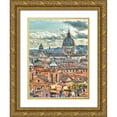 thumbnail image 1 of Frank, Assaf 19x24 Gold Ornate Wood Framed with Double Matting Museum Art Print Titled - Vatican city with St. Peters Basilica, Rome, Italy, 1 of 4