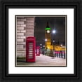 thumbnail image 1 of Frank, Assaf 20x20 Black Ornate Wood Framed with Double Matting Museum Art Print Titled - Telephone box with Big Ben, London, Uk, 1 of 4