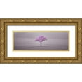 thumbnail image 1 of Frank, Assaf 24x11 Gold Ornate Wood Framed with Double Matting Museum Art Print Titled - Single tree in foggy field, 1 of 4