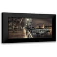 thumbnail image 1 of Frank, Assaf 24x14 Black Modern Framed Museum Art Print Titled - London cityscape in evening, 1 of 5