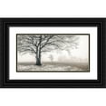 thumbnail image 1 of Frank, Assaf 24x14 Black Ornate Wood Framed with Double Matting Museum Art Print Titled - Misty forest, 1 of 4