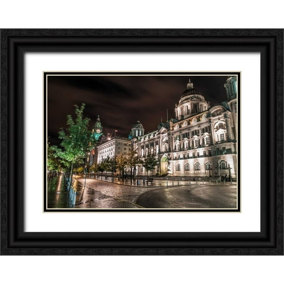 Frank, Assaf 24x18 Black Ornate Wood Framed with Double Matting Museum Art Print Titled - AF20120930 Liverpool 254