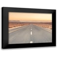 thumbnail image 1 of Frank, Assaf 24x19 Black Modern Framed Museum Art Print Titled - Desert road in Israel, 1 of 5