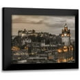 thumbnail image 1 of Frank, Assaf 24x19 Black Modern Framed Museum Art Print Titled - Edinburgh Castle and The Balmoral Hotel, Scotland, FTBR-1917, 1 of 5