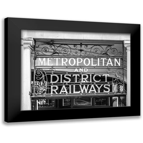 Frank, Assaf 24x19 Black Modern Framed Museum Art Print Titled - Metropolitan and district railways