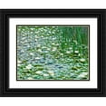 thumbnail image 1 of Frank, Assaf 24x19 Black Ornate Wood Framed with Double Matting Museum Art Print Titled - Water Lilies, 1 of 4