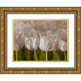 thumbnail image 1 of Frank, Assaf 24x19 Gold Ornate Wood Framed with Double Matting Museum Art Print Titled - Bunch of Tulips close-up, 1 of 4