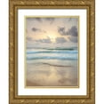 thumbnail image 1 of Frank, Assaf 25x32 Gold Ornate Wood Framed with Double Matting Museum Art Print Titled - Tranquil beach with cloudscapes, 1 of 4